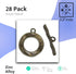 28 Sets Bronze Tone Antiqued Round Hammered Bracelet Toggle Clasps - Findings, DIY Crafts, Jewelry Making...