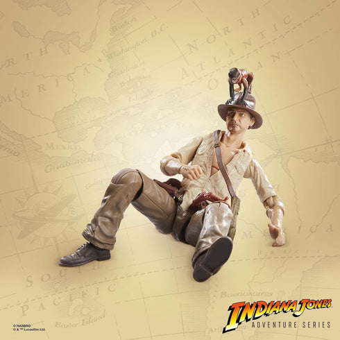 Indiana Jones Adventure Series: Indiana Jones and The Raiders of The Lost Ark, Indiana Jones (Cairo) Action Figure, 6-Inch Action Figures, Ages 4 ...