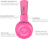 noot products Kids Headphones K22 Foldable Stereo Tangle-Free 5ft Long Cord 3.5mm Jack Plugin Wired On-Ear Headset for iPad/Amazon Kindle Fire/Gir...