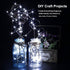 YKB 12 PCS White Fairy Lights LED String Lights Battery Powered, 20 Micro LEDs on 3.3ft/1m Silvery Copper Wire, Battery Operated String Lights by ...