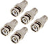 Boobrie F-Type to BNC Coax Adapter - BNC/F Female Coaxial Cable Connector - RG6/59/58/SDI/HD SDI (5 Pack) for CCTV Camera, Satellite Scanner...