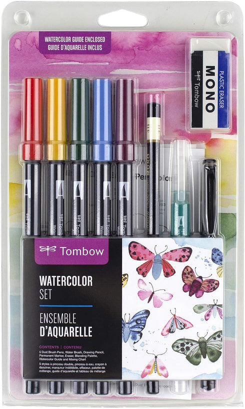 Tombow 56198 Watercolor Set. Includes Dual Brush Pens, Water Brush, Blending Palette, Guide, and More. Perfect for Beginner Watercolor Art!...