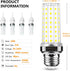 LED Corn Light Bulb 150W Equivalent 2000 Lumen 6500K Cool Daylight White 20W E26/E27 Base Non-dimmable Ceiling Fan Corn Lighting for Home Garage W...