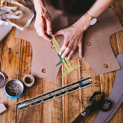 YEQIN 2 Pieces Sliding Gauge Quilting Sewing Measuring Tools Plastic T Gauge for Sewing Quilting, 2 Different Size...