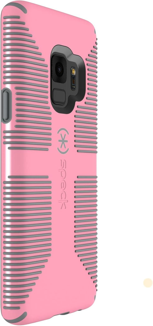 Speck Products Compatible Phone Case for Samsung Galaxy S9, Candyshell Grip Case, Island Pink/Gravel Grey...