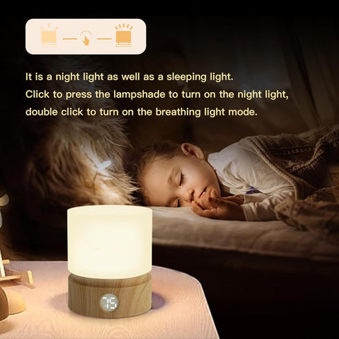 Small Table Lamp, Portable Dimmable Night Light with Timer for Kids,3000k Warm Led Light, Small Bedside Lamps for Bedroom Living Room Housewarming...