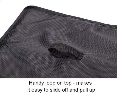 QEES Microwave Cover, Heavy Duty Waterproof Toaster Oven Cover, 18.5"x13.7"x13.7" Kitchen Appliance Cover Compatible with Cusinart Oven, Ice Cream...