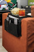 Dependable Industries inc. Essentials Sofa Armrest Organizer with Table - 5 Pockets, Anti-Slip Bottom, TV Remote Holder - Drapes Over Sofa Arm Rel...