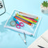 12 Pieces Clear Zipper Pouches, PVC Zipper Storage Bags, Folder Storage Pouches, Waterproof Document Pouch for School Office (White,10 x 8 x 0.2 I...