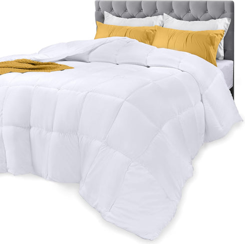 Utopia Bedding Down Alternative Comforter (Twin, White) - All Season Comforter - Plush Siliconized Fiberfill Duvet Insert - Box Stitched...