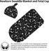 Goth Baby Stuff,Newborn Swaddle Blanket Black Baby Swaddle Blanket,Swaddle with Beanie Hat Set, Baby Stuff Newborn Receiving Blanket for Baby Boy ...