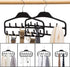 ELONG HOME Belt Hanger, Tie Rack for Closet, Sturdy Belt Organizer with 360 Degree Swivel, 11 Large Sturdy Belt Hooks, Non Slip Rubberized Belt Ra...