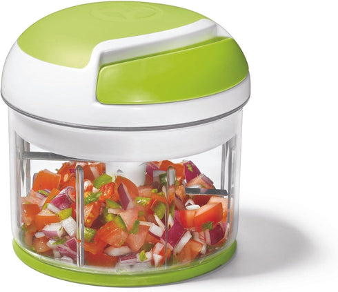 Starfrit Pull Chopper - Multi Purpose Manual Food Processor - Three Blade System for a Faster Cut - From Large Chunks to Purée - Self-Retracting C...