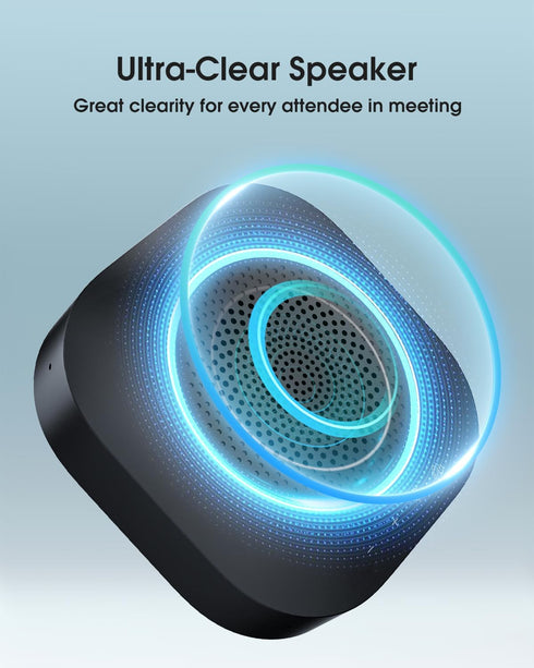 Veetop Conference Speaker and Microphone, Computer Speaker with Microphone, AI Noise Reduction, 4 Mics 360°Voice Pickup, Conference Room Microphon...