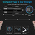 60W Super Fast Charging Android Car Charger Type C Rapid Samsung Car Charger with 3ft Built-in USB C Cable for Samsung Galaxy S24 Ultra S23 FE S22...