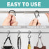 12 Pcs S Hooks Hanging Safety Buckle, 3.5 Inch Stainless-Steel Heavy-Duty S Hooks, Kitchen Pot Rack Hooks, Closet Hooks for Hanging Kitchen Utensi...