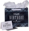 Christian Art Gifts Landscape Gift Bag with Card and Tissue Paper Set - Happy Birthday and Many More, Black and Navy Blue Plaid, Large...