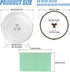 9.6" Glass Microwave Plate Replacement for GE WB49X10229 JE740DRBB Microwave Turntable Tray Oven Rotating Dish Tray with Y shaped design for Bette...