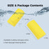 4-Pack Damp Clean Duster Sponge Brush for Cleaning Blinds, Glass, Baseboards, Vents, Railings, Mirrors, Window Track Grooves and Faucets (Yellow)...