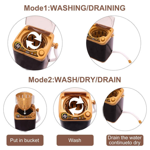 Makeup Sponge Washing Machine, Deep Clean Mini Washing Machine for Makeup Sponge, Powder Puffs...