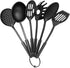 Chef Buddy 6-Piece Kitchen Utensils Set – Plastic Cooking Tools - Includes Essential Spatulas, Spoons, and Gadgets for Every Home Cook (Black)...