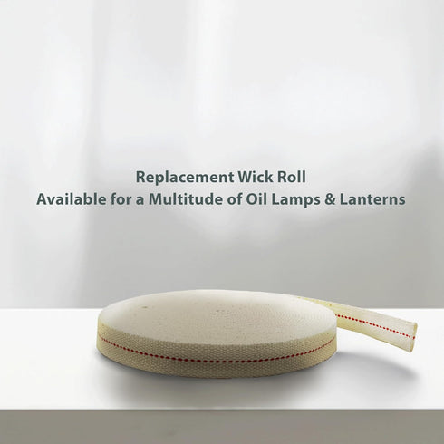 Light of Mine - 3/4" Inch 33' Foot, 100% Cotton Flat Wick for Paraffin Oil, Kerosene Based Lanterns, and Oil Lamps with Genuine Red Stitch (3/4" -...