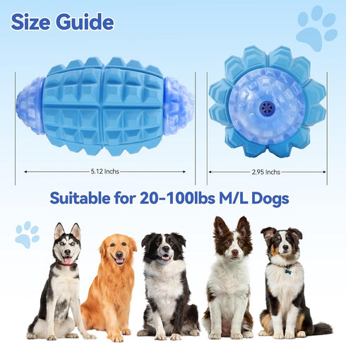 Tough Dog Toys for Aggressive Chewers Large Breed, Dog Chew Toys for Aggressive Chewers, Indestructible Dog Toys for Large Dogs, Durable Dog Toys,...