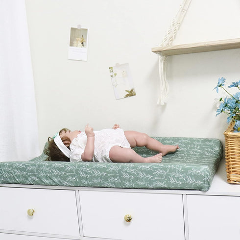Baby Diaper Changing Pad Cover Cradle Mattress Sheets, Infant Stretchy Fabric Changing Table Cover Changing Mat Cover Baby Nursery Diaper Changing...