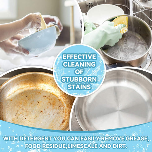 Scrubbing Pad - 12PCS Scrubbing Sponges for Home and Kitchen Scouring Pads Multiple Purpose for Washing Kitchen Stove,Dish,Bowl,Pot,Sink,Bathtub,C...