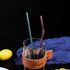 VEHHE Reusable Straws 8 Set Multi Color Stainless Steel Straws - Cleaning Brush for 20 Oz (Rainbow 8.5 inch + 10.5 inch)...
