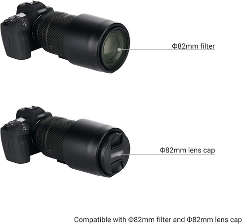 Reversible RF 600mm Bayonet Lens Hood Shade for Canon RF 600mm f/11 is STM Lens on Canon EOS R RP R5 R6 Replaces Canon ET-88B Lens Hood Allows to ...