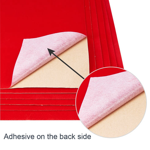 BENECREAT 20PCS 8.3" x 11.8" Velvet Sticky Self-Adhesive Back Sheets Jewelry Liner Fabric, Durable and Water Resistant, for Jewelry Drawer and Oth...