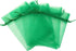50 Pieces 5x7 inches Gift Wrap Bags Green, Organza Sheer Fabric,Drawstring Classy Present Bags for Baby Shower Favor,Candy,Christmas Favour,Sample...