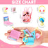 Zhanmai 21 Pieces Doll School Stuff Mini School Supplies Doll School Accessories School Playset for Dolls Mini Pink Doll Backpack Desk Lamp Laptop...