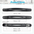 MroMax 2Pcs Luggage Handle 9.06" x 0.98" (L x W) Plastic Pull Handle Grip Replacement 230mm x 25mm for Luggage Suitcase Box Black Tone...