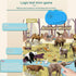 Electronic Alphabet Wall Chart,Zoo Animal Sounds&Memory Toddler Activities?Learning Animals Resources? Facts Game,Kids Learning Poster Interactive...