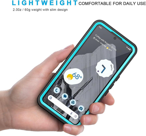Lanhiem Pixel 8 Pro Case, IP68 Waterproof Dustproof Case with Built-in Screen Protector, Rugged Full Body Shockproof Protective Clear Cover for Go...