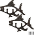 Beautyflier Antique Style Case Iron Wall Mounted Coat Hook Key Hanger Home Organizer Rack (Fish Shaped, 2pcs)...