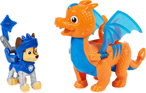 Paw Patrol, Rescue Knights Chase and Dragon Draco Action Figures Set, Kids Toys for Ages 3 and up...