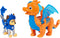 Paw Patrol, Rescue Knights Chase and Dragon Draco Action Figures Set, Kids Toys for Ages 3 and up...