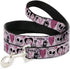 Disney Pet Leash, Dog Leash, The Nightmare Before Christmas Jack and Sally Doodles Pink, 4 Feet Long 1.0 Inch Wide...