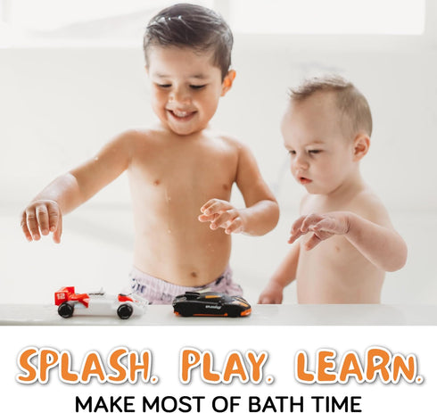 Mold Free Bath Toys for Babies and Toddlers, Car No Hole Bath Toys, Bath Toys no Mold for Tub, Beach, Pool, BPA-Free, Safe, Fun Infant Baby Bath T...