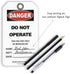40 Lockout Tagout Tags, with 40 Zip Ties, Anti Static, Do Not Operate Tags, OSHA Compliant, Lockout Tags, Loto Tags, Tear Resistant & Weatherproof...