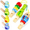 7Pcs Wooden Whistle for Kids, Cute Cartoon Animal Bird Whistle Set, Musical Instrument Early Learning Props Party Favors for Girls Boys...