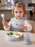 BabyBjoern Baby Spoon and Fork, 4 pcs, Gray...
