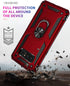 Military Grade Drop Impact Case for Samsung Galaxy Note 8, 360 Metal Rotating Ring Kickstand Holder, Built-in Magnetic Car Mount, Armor Shockproof...