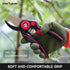 Flora Guard Garden Shears 8.2" Bypass Pruning Shears, Professional Ultra Sharp Sk5 Steel Garden Clippers, Rubber Handle Heavy Duty Plant Cutting S...