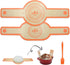2PCS Silicone Bread Sling Oval & Round, Silicone Baking Mat for Dutch Oven Bread Baking Non-stick Bread Sling with Long Handle Sling Reusable Sour...