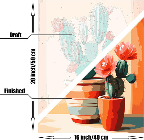 FITIMOLO Paint by Number for Adults Begginer Kids, 16x20 inch Canvas without Frame, DIY Painting Kit for Home Decor, Gift for Birthday or Any Fest...