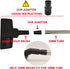 EZ SPARES 35mm to32mm & 32mm to35mm Vacuum Hose, Adapter Kit Compatible with Normal round interface Vacuum Cleaner Plastic Adaptor(2Pcs)...